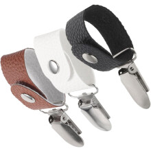 3pcs Pu Leather Hat Clips for Travel, Multipurpose Hat Holder Clips for Handbags and Backpacks