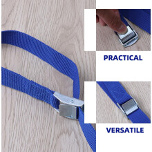 3 buc curele de ancorare reglabile cu cataramă, rezistente, 250 cm x 2,5 cm, din nailon, pentru încărcătură