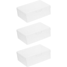 3 stuks draagbare opbergdozen voor speelkaarten met deksel om verlies te voorkomen. Gemaakt van PP-plastic.