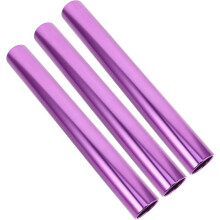 3-delige estafetteset van aluminiumlegering met paarse stokjes van 3,8 cm voor sprintraces op de atletiekbaan.