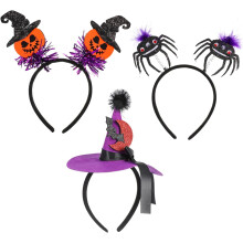 3 ks párty čelenka halloween párty čiapky halloweenske čelenky hromadné halloweenske pokrývky hlavy párty čelenka
