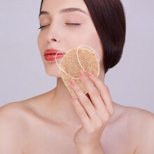 Lot de 3 éponges faciales pour femmes, nettoyantes et exfoliantes pour le visage, à utiliser quotidiennement.