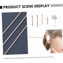 18 cuillères auriculaires pratiques et portables pour l'extraction du cérumen, polies et faciles à utiliser à domicile.