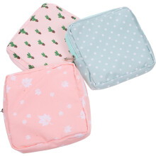 3 stuks maandverbandtasjes, organizer voor menstruatiepads, decoratieve opbergtas voor de menstruatie, draagbare tas