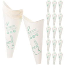 30 stuks wegwerpbare, draagbare, waterdichte urinetrechters voor vrouwen, ideaal voor op reis.