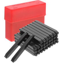Kit de poinçonnage de 36 pièces pour métaux, poinçons de lettres AZ 0-9, symboles, poinçons en métal de 3 mm