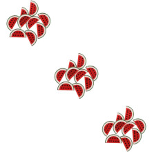 3sets Miniature Watermelon Slice Charms for Phone Case DIY Crafting Resin Fruit Decor