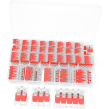 Juego de 75 conectores para el hogar, surtido de conectores de palanca para cables, kit compacto de cables.