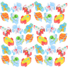 300 stuks ruimtegummetjes voor jongens en meisjes. Mini-gummetjes met astronautenthema, perfect als prijsjes voor in de klas of als feestcadeautje.