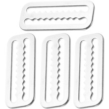 4 clips de maintien dentelés en acier inoxydable 316 pour ceinture de lestage de plongée, sangle de 50 mm