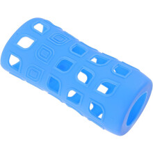 4 stuks siliconen flessenhoezen, warmte-isolerend, antislip, beschermhoes, stevige blauwe siliconen hoes