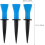 3Pcs 58Mm Blue Rubber Golf Tees Golf Ball Holder Training Tool for On-Course Accessories 2