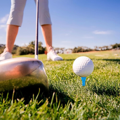 3Pcs 58Mm Blue Rubber Golf Tees Golf Ball Holder Training Tool for On-Course Accessories 2