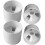 4 stuks plastic putting holes golfuitrusting 1