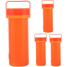 Lot de 4 tubes de rangement étanches pour outils, destinés à la réparation de bateaux pneumatiques.