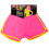 Neon PINK Korte Shorts 80'er Disco 1
