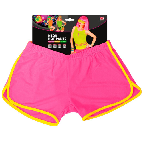 Neon PINK Korte Shorts 80'er Disco