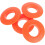 4pcs Kayak Paddle Drip Rings Orange Paddle Shaft Replacement Canoe Accessory 1