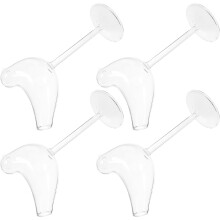 Lot de 4 verres à cocktail fumés, verres à cocktail créatifs et élégants, décoration de table.