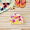 3 stk. blomsterdekk til dame – store badehetter i stoff 4