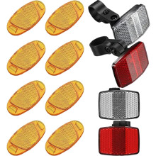 Reflecterende waarschuwingsfolie voor fietswielverlichting, fietsveiligheidsreflectoren voor mountainbiken in het donker.