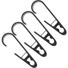 4 Stück Schrankorganisator-Klammern, Hängesockenclips, ABS-Badezimmerhakenclips