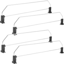 Séparateur d'étagère réglable en fer (lot de 4) pour supermarchés et commerces de détail : optimise le rangement