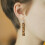 36pcs Wooden Earring Blanks Set with Unpolished Rectangular Pendants and Hooks 4