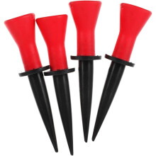 4Pcs Elastic Golf Tee Golf Ball Holder Rubber Soft 2.28X0.51X0.51Inch Prevents Ball Roll Keeps Balance