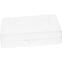 4 stuks rechthoekige plastic kaartendozen, opbergdozen voor spelkaarten, opbergblikken voor thuis en op het bureau.