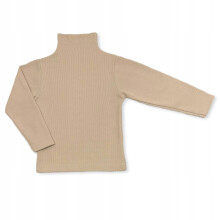 Børne HALV TURTLENECK 116 RIBBET BOMULD ELASTIK DARTOMIK BEIGE