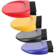 Juego de 4 cepillos limpiadores para palos de golf con cerdas de nailon flexibles y mango de plástico.