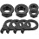 8pcs Bicycle Axle Nuts and Flange Nuts Kit with Hanger Washers 1
