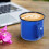 Lot de 4 tasses émaillées pour la maison, design simple et élégant, structure robuste et usage pratique. 5