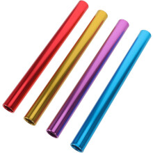 Ensemble de 4 bâtons de course de relais en alliage d'aluminium, 2,7 cm, légers et multicolores.