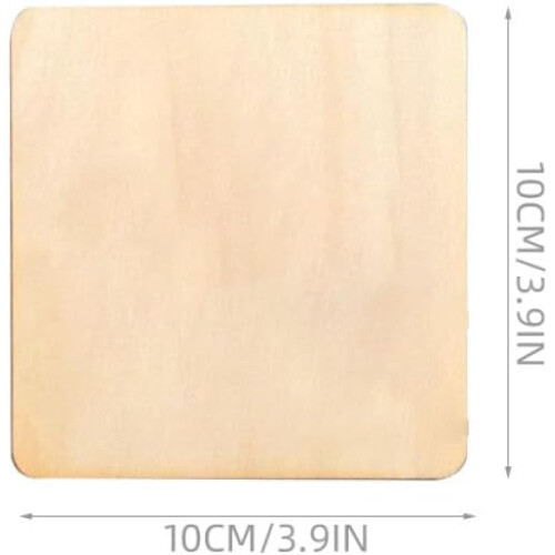 Ξύλινες σανίδες DIY, ακατέργαστα κομμάτια ξύλου, τετράγωνες φυσικές φέτες 1