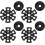 8Pcs Hiking Pole Accessories Set Trekking Pole Rubber Tips Snow Mud Baskets Walking 1