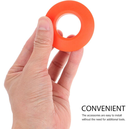 4pcs Kayak Paddle Drip Rings Orange Paddle Shaft Replacement Canoe Accessory 2