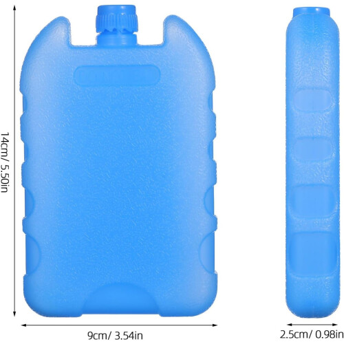 Blocs de glace réutilisables pour glacière, 4 blocs de glace PE de taille moyenne, sachets de congélation 1