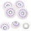 4pcs Inline Skates Wheels Pu Glowing Roller Skates Replacement Shockproof Wheel 4