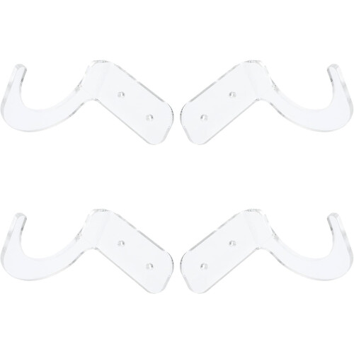 4pcs Acrylic Baseball Bat Holder with Stable Support and Space Saving Design