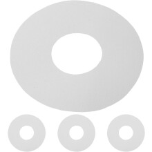 Kit di guarnizioni di ricambio per valvole di gommoni, 4 pezzi, rondelle in silicone da 9 cm.