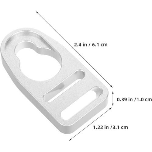 4 clips de boucle de sangle de siège de kayak en aluminium, fixations de rechange 1