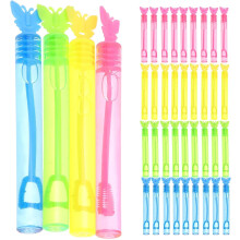 Varas de bolha de borboleta de 48pcs, bolha portátil que faz para festas de aniversário, jogo ao ar livre, casamentos e festivais