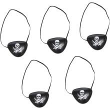 Pirate Eye Patch Halloween Eye Patch for Boys and Girls and Adults Adjustable Elastic Band Costume Accessory