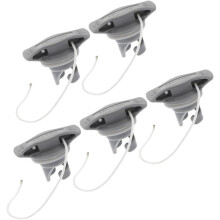 Lot de 5 bouchons de valve d'air haute pression en TPU avec cordelette