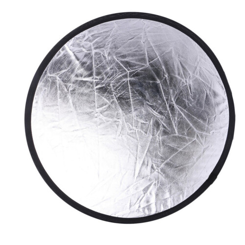 1Compacte Photography Reflector -Wit Met Dubbele Functie