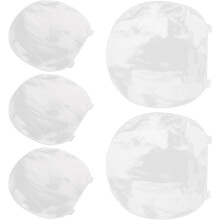 Lot de 5 protections pour raquettes de tennis de table : film adhésif double face, idéal pour les tournois et les clubs.