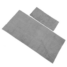 1Set Zachte Grijze Coral Fleece Badhanddoek Supersupple Voor Badkamer