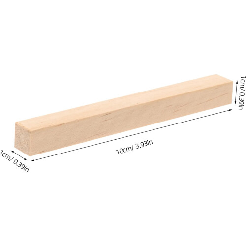 30pcs Wood Dowel Rods for Crafts DIY Model Making Rectangular Wooden Sticks 1